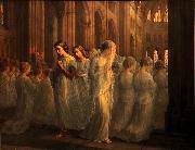 Louis Janmot First communion oil painting